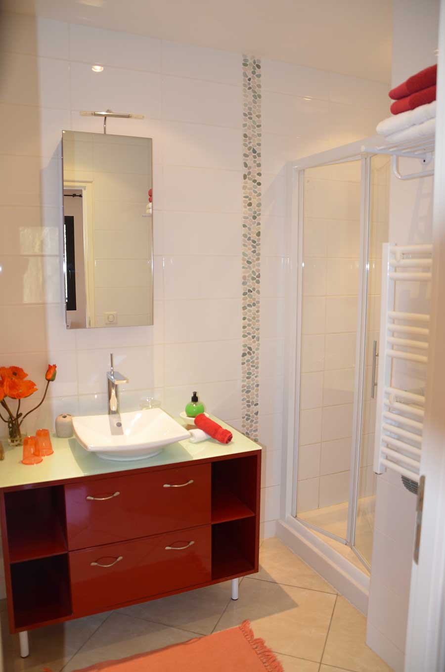 Chambre d'hotes - baie de somme - La Villa Antalya - chambre les coquelicots