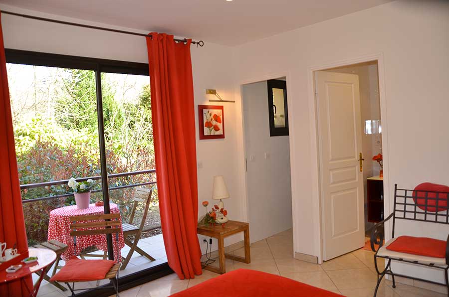 Chambre d'hotes - baie de somme - La Villa Antalya - chambre les coquelicots