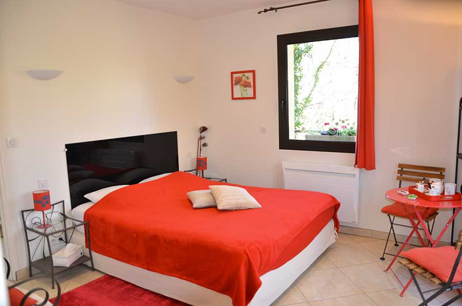 Chambre d'hotes - baie de somme - La Villa Antalya - chambre les coquelicots